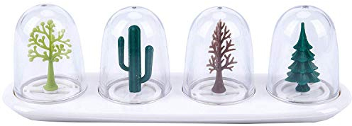 XINGYU 4 pz Forniture da Cucina Quattro Stagioni Pianta Spezie Vaso Condimento Bottiglia Sale Zucchero Pepe Shaker Attrezzi da Cucina