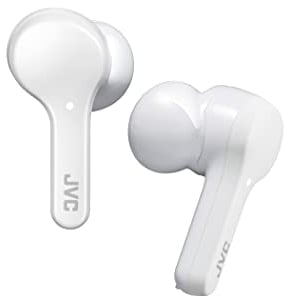 JVC HA-A8T - Auricolari wireless con microfono, colore: Bianco