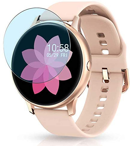 Vaxson 3 Stück Anti Blaulicht Schutzfolie kompatibel mit YAMAY sw022 1.28 Smartwatch Smart Watch Bluelight folie folien Displayschutzfolie ( nicht Panzer Schutz Glas folie nicht PanzerGlas )