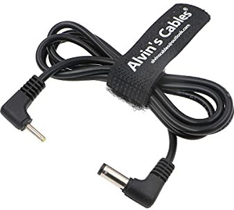 BMPCC Câble d'alimentation DC pour Blackmagic Design Pocket Cinema Camera Angle Droit DC vers 2,5 0,7 mm 12 V DC Angle Droit 12 Pouces | 30 cm Alvin's Cables