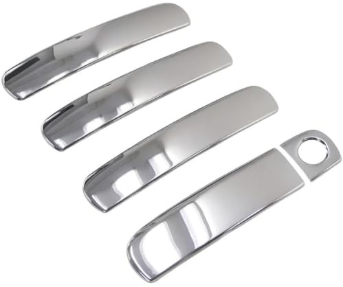Recambo Chrom Türgriffe Edelstahl Blenden kompatibel für Audi A4 B7 2004-2008 | A6 C5 1997-2005