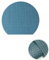 Bishilin Platzdeckchen 2er Set Abwaschbar, Tischset Vinyl 35x31 Halbkreis Blau, Platzset rutschfest für Glastisch Esstisch