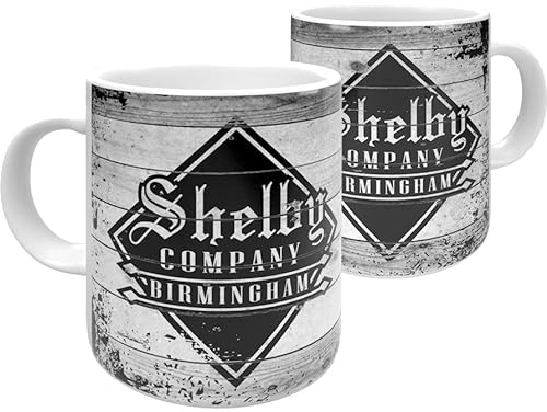 Partisan Peaky Mug- Shelby Company Logo on Wood