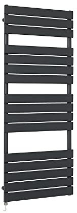 Milano Lustro 1000W Anthracite Flat Panel Electric Heated Towel Rail - 1500mm x 600mm