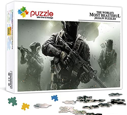 Call of Duty Puzzle, Puzzles 1000 Teile für Erwachsene, Klassische Puzzle Kinder Puzzle Herausfordernde Und Schwierige Rätsel für Erwachsene Und Jugendliche 70X50cm