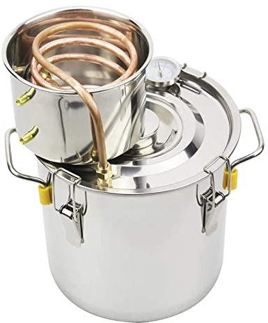 HKMA Kit di distillazione dell'Acqua, distillazione in Acciaio Inox per la casa, Fare Acqua Pulita per la casa,6l/1.5gal