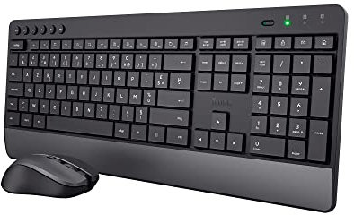 Trust Trezo Clavier Souris sans Fil AZERTY Belge