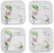 4PCS Creative Fruit Snack Plate, Appetizer Dinner Plates, Melamine Serving Cake Dessert Plates, Salad Plates Cheese Palte, Flat Spit Bone Tray for Hoem, Restaurant, Easy to Clean (Lotusflower)