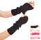 VTTDB Armabdeckungen niedliche Frauen Kawaii japanische Harajuku Y2k Armwärmer für Mädchen Goth Handschuhe Fingerlose Gestrickte Arm Ärmel, Schwarz, Einheitsgröße