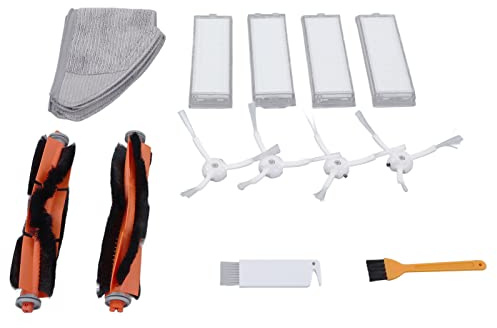 Qiilu Mi Robot Vacuum Mop 2 Filter Mi Robot Vacuum Lite 2 Accessories Replacement Filter Mop Brush Kit for Mi Robot Vacuum Mop 2 Lite 2 Pro Mjstl Mjst1S Sweeper