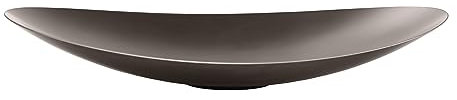 Blomus Schale -ONDEA- | Schüssel aus Edelstahl | Farbe Burned Metal | Größe M 35Lx42Bx7H cm | Obstschale mit schön geschwungener Silhouette