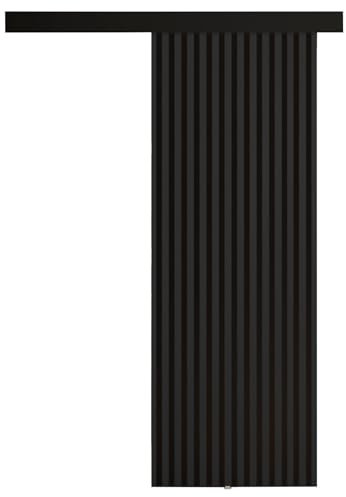 KIER FURNITURE Schiebetür Komplettset BELMO 80 - Innentüren Komplettset - Wohnzimmer Schiebetür - Modern Schiebetüren - Sliding Door - Tür Esche Dunkel 86x205x1,6 cm