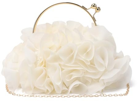 LHHMZ Women's Floral Clutch Bag Elegance Flower Evening Bag Wedding Purse Party Prom Handbags