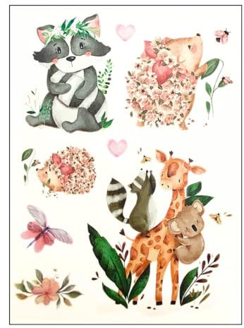 Bügelbilder Set für Textilien DIN A4 Kinder Mädchen Jungen Pferde Weihnachten groß klein Aufbügelbild zum aufbügeln verschiedene Designs (Design 3)