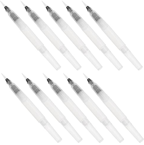 TOPPERFUN 10 Stück Aquarellpinsel Wasserbasis-Marker Aquarellstifte Für Anfänger Wasserfarben-Pinselstifte Wasserpinsel Tintenstift Malpinsel Bulk-Bleistifte Kalligraphie-Stift