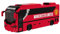 FOCO Offizielles Lizenzprodukt Manchester United FC BRXLZ-Steine 3D-Fußball-Reisebus Bau-Set