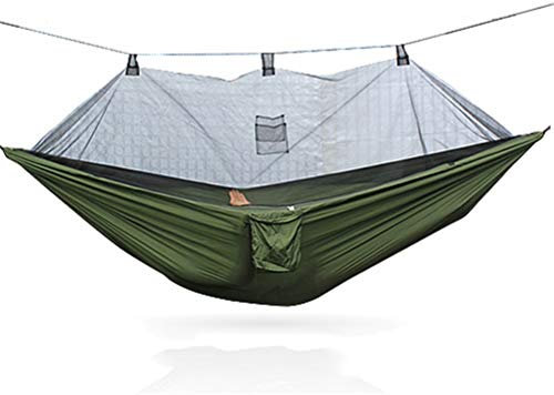 Hamac de Camping avec moustiquaire, lit-balançoire Suspendu Simple pour Voyage et randonnée/a