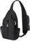 BROADREAM Crossbody-Rucksack für Damen und Herren, Diebstahlschutz, Crossbody-Tasche mit RFID-blockierendem Wanderrucksack, Schwarz, Sling Rucksack