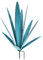Plantes d'Agave en Métal - Décor Extérieur, Sculpture de Jardin avec Pieu, Art Cactus Rustique, Décoration Imperméable pour Cour, Yard et Pelouse