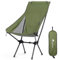Outplea Chaise Pliante Camping Confortable Légère, Chaise de Plage Pliable Haut, Siege Camping Pliable Portable de Exterieur Randonnée Peche Jardin Barbecue, Vert