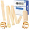 Crotch Belt with Belt Protector Set for high Chair, 3 Pack, in Beige, Two Belt Straps Compatible with Hauck Alpha Beta, Stokke Tripp Trapp, roba, Kinderkraft, etc.