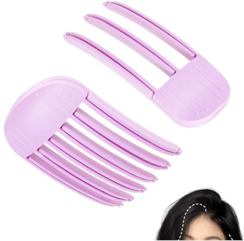 IKOPFLN 2 piezas de pinzas para dar volumen al cabello para flequillo, pinza para dar volumen a la línea del cabello, pinzas para el cabello para dar volumen instantáneo para hombres y mujeres