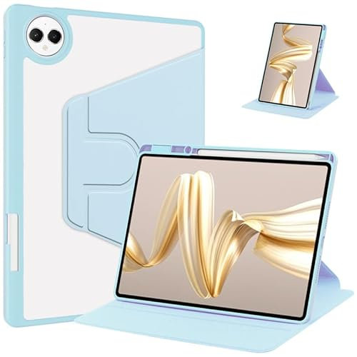 Funda para tablet Huawei Matepad Pro de 12.2 pulgadas 2024, piel sintética, delgada, ligera, función de apagado y encendido automático, cierre magnético, funda protectora para tableta, azul cielo