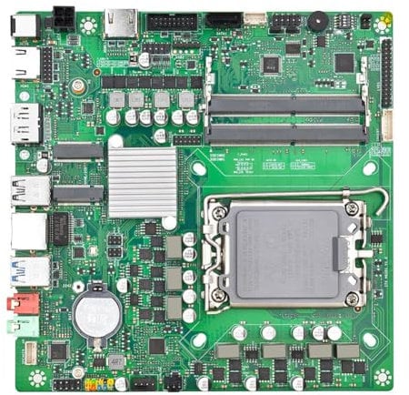Fegtrtyoa H610 DC A02 ITX Motherboard LGA-1700 UDIMM DDR4 Memory 64G SATA3.0 Integration Motherboard Support 12-13th CPU