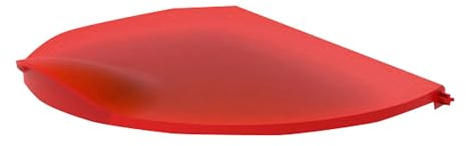 Exacompta - Ref. 400107D - 1 Deckel mit Klappe TR-BIN - Geeignet für 50-Liter-Mülleimer EcoBlack ref. 44214D speziell für die Quellensortierung je nach Abfallart - Farbe: rot