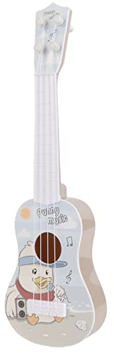 Greensen Chitarra Giocattolo per Bambini Strumento Musicale per Neonati Ragazzi Ragazze con Corde Morbide Suono Nitido Design Realistico Giocattolo Educativo Chitarra per Bambini di 3 4 (rosso)