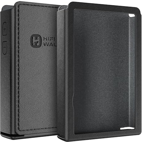 Protective PU Leather Case for H2 Portable HiFi Music Player, Shockproof & Durable, Black