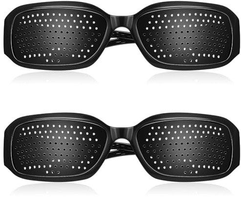 MOBUTOFU Pinhole Brille 2 Stück Tragbare Mit Vollrahmen Aus pc Sehkorrekturbrille Zur Fokusverbesserung Für Kurzsichtigkeit Weitsichtigkeit Und Astigmatismus
