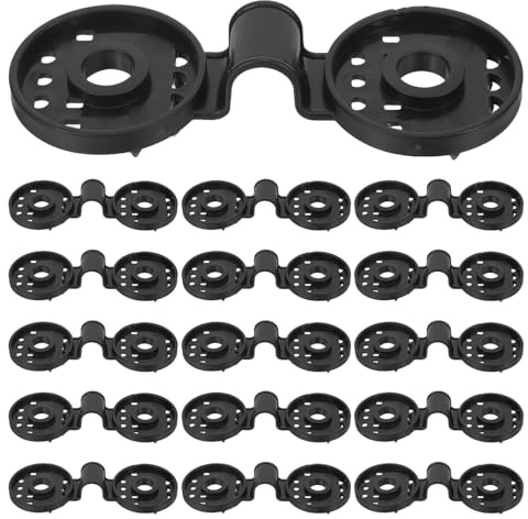 Abaodam Lot de 100 Clips en Plastique Noirs pour Toile D'ombrage – Pinces de Fixation Résistantes aux UV pour Filet de Protection Solaire, Compatibles Voile D’ombrage Jardin et Abris