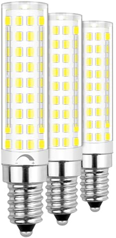 JINLONTA E14 LED Lampe Dimmbar 10W AC220-240V Kaltweiß 6000K 3er-Pack | ersetzt 100W Halogen, 1000 Lumen, Maiskolben, für Kronleuchter und Kühlschrank