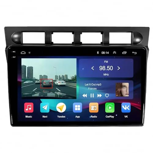 Auto Radio mit Bildschirm für Honda Fit Jazz City 2002-2007 Bluetooth Freisprecheinrichtung, Radio, Bildschirm, Lenkradsteuerung, Mirrorlink, Aux-Eingang, 8 Kern 8G+256G