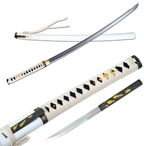 R.B. Trading Katana Shirasaya Chouku - Weiß - Kohlenstoffstahl - 73 cm - Traditionell - Rechts