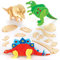 Baker Ross EK501 Holzbastelset, Dinosaurier, Holzfarben, Mittel