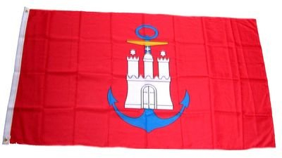 Fahne / Flagge Hamburg Hafen NEU 90 x 150 cm