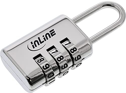 InLine 55718 Zahlenschloss, mit 3-fach Zahlenkombination