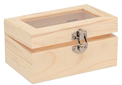 GLOREX 6 1682 301 Holzbox, Natur, 15 x 10 x 7, 5 cm