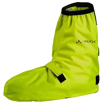 VAUDE Bike Gaiter - Wasserdichte Fahrradüberschuhe mit Reflektoren | Regenschutz Gamaschen für Fahrradfahrer | Verstellbare Klettbefestigung | Inklusive praktischer Aufbewahrungstasche