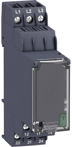 Schneider Electric RM22TG20 Netzüberwachung auf Phasenfolge und Phasenausfall, Steuerung und Sicherheitsrelais, 208-480VAC, 2 W