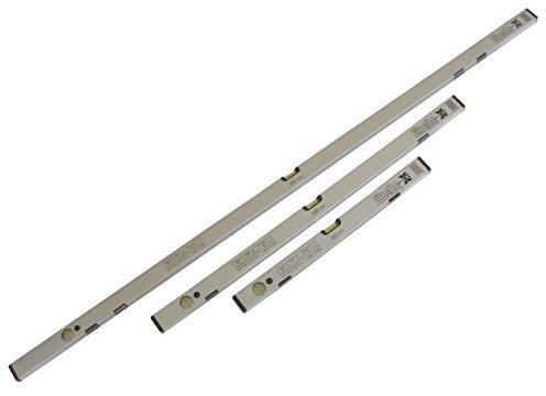 Wasserwaagen Set - 60/100/180 cm magnetisch - mit hoher Genauigkeit (0,5mm/1m)