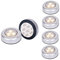Ilyever 6 Pack Warm LED Battery-Powered Wireless Night Light Stick Tap Touch Lamp Stick-on Push Light for Closets, Cabinets, Counters, or Utility Rooms,Cordless Touch Light
