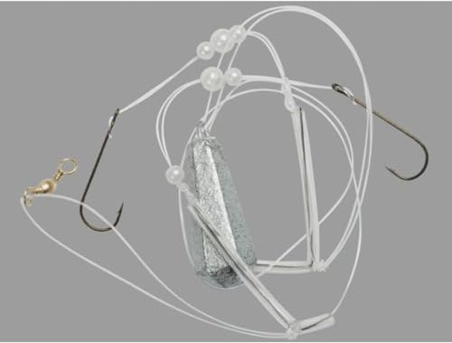 Fladen Plattfisch-Vorfach mit Haken der Größe 1/0 und Gewicht, erhältlich in den Gramaturen 40g, 60g, 90g und 120g, 0,70mm