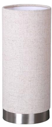 Lindby Tischlampe Ronja dimmbar (Modern) in Creme aus Textil (1 flammig, E14) - Tischleuchte Schreibtischlampe Nachttischlampe Schlafzimmerleuchte