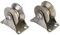 Zerodis 2 Pcs 2 Inch Steel Sliding Gate Roller V Shaped Wheel Track Rail Sliding Door Roller with Bracket