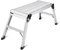 Hop Up Platform Step Up Bench Ladder Large 76cm Work Bench with Non-Slip Mat Heavy Duty Aluminium Work Platform 150KG Capacity