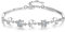 Ranikeer Armband Damen Silber 925, Vierblättriges Kleeblatt Armband mit Zirkon, eleganter Modeschmuck für Frauen