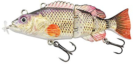 ods lure 3,9inch Elektrischer Angelköder USB wiederaufladbare Elektrischer Fischköder Mehrgelenkigere Schwimmköder mit Drillingshaken für Barsch Hecht Zander